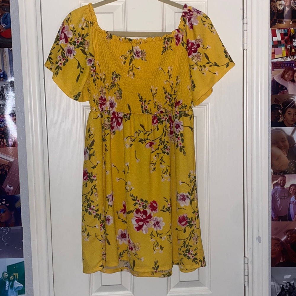 Floral Off the shoulder dress